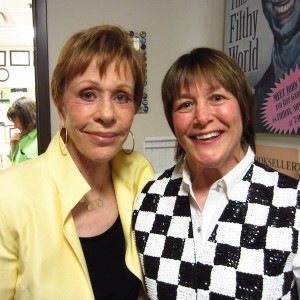 Geri with lifelong friend Carol Burnett