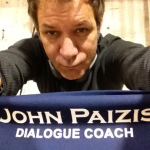 John Paizis as dialogue coach one of many roles at PASW
