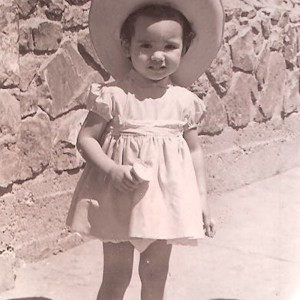 Gloria at 3 photographed by a street photographer in Ciudad Juarez, Chihuahua