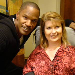 Jenni with Jamie Foxx photo courtesy of Gold Pictures, Inc.